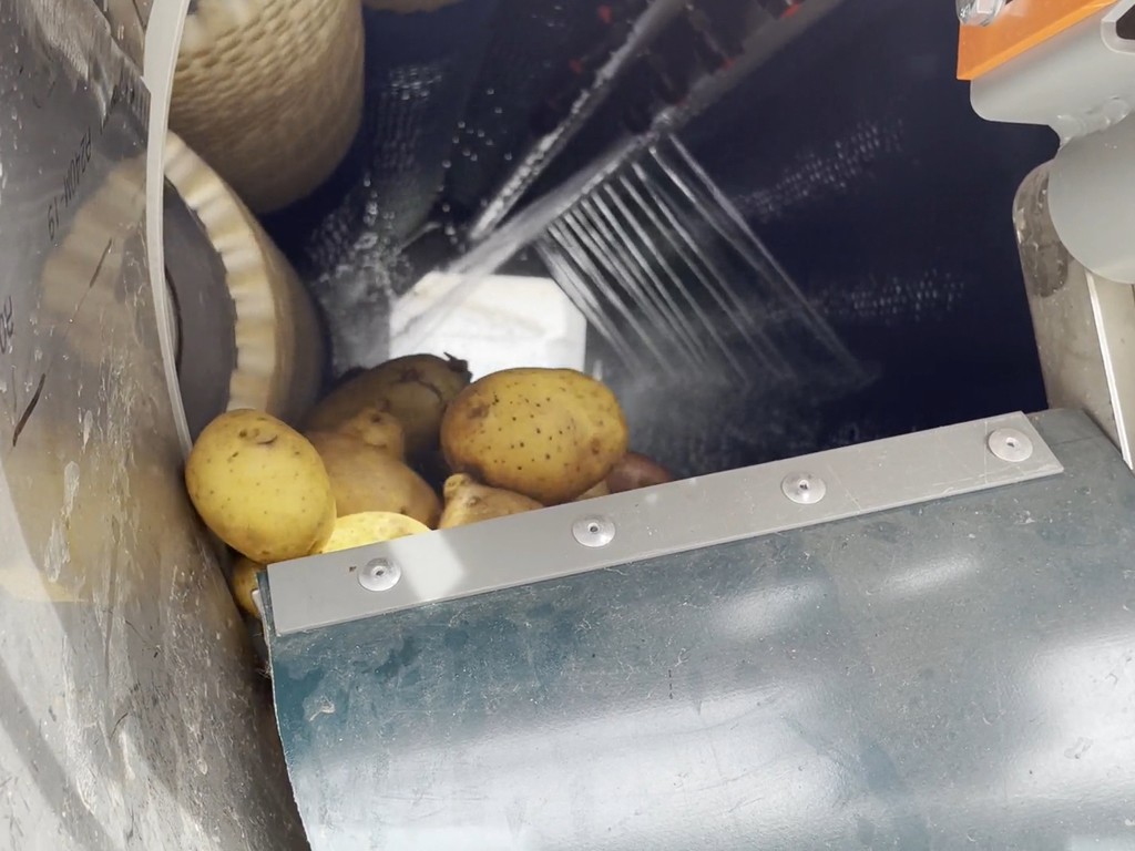 Оборудование для полировки картофеля